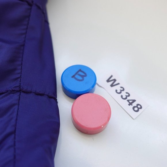 Blue Navy Down Jacket Women Large Packable Western Pom Pom Italy NWT ASPESI $565 - Picture 14 of 14